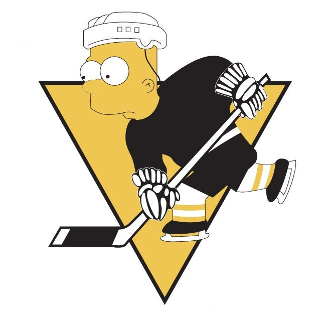 Pittsburgh Penguins Simpsons DIY iron on transfer (heat transfer)